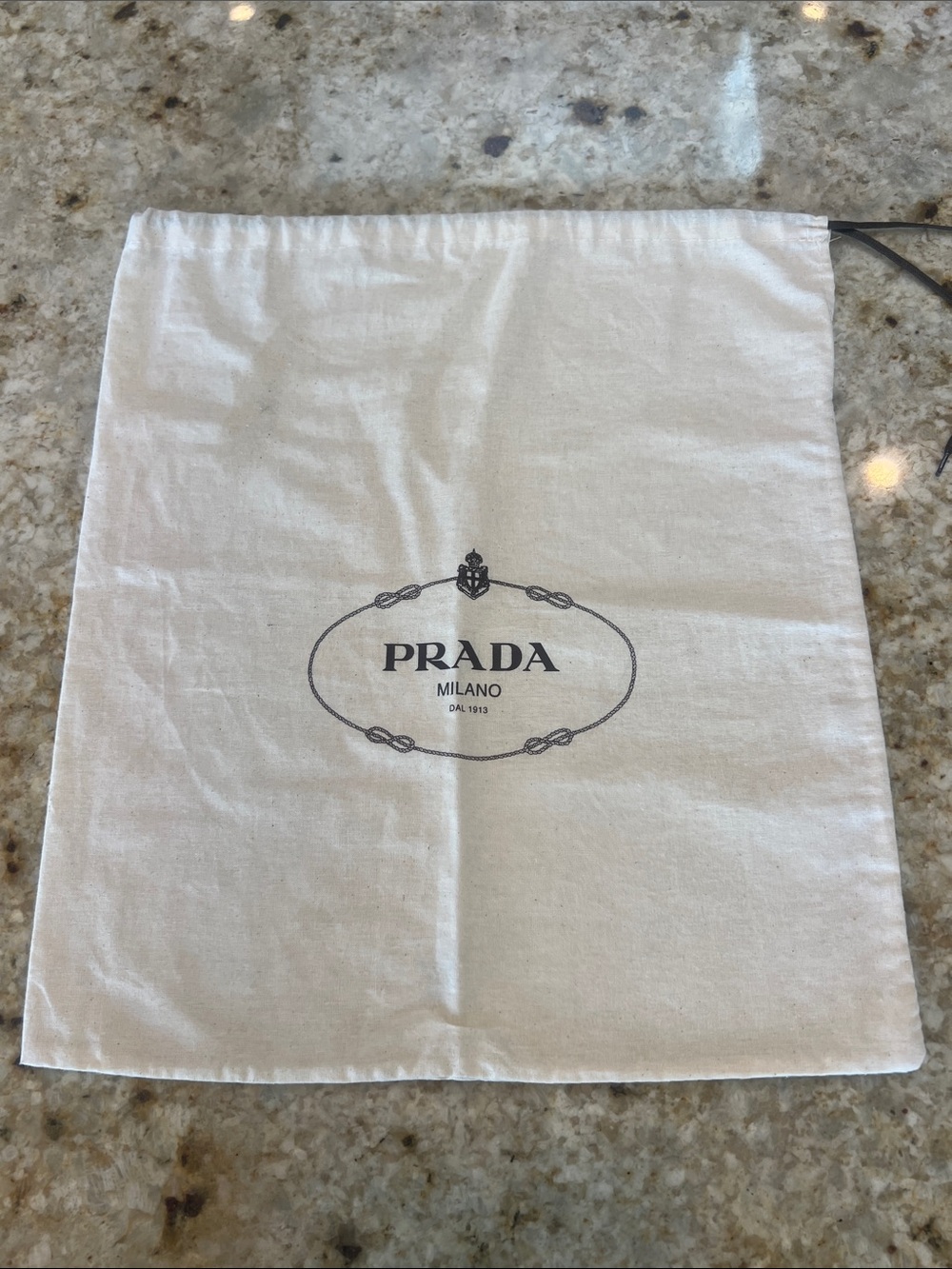 PRADA DUST BAG drawstring closure